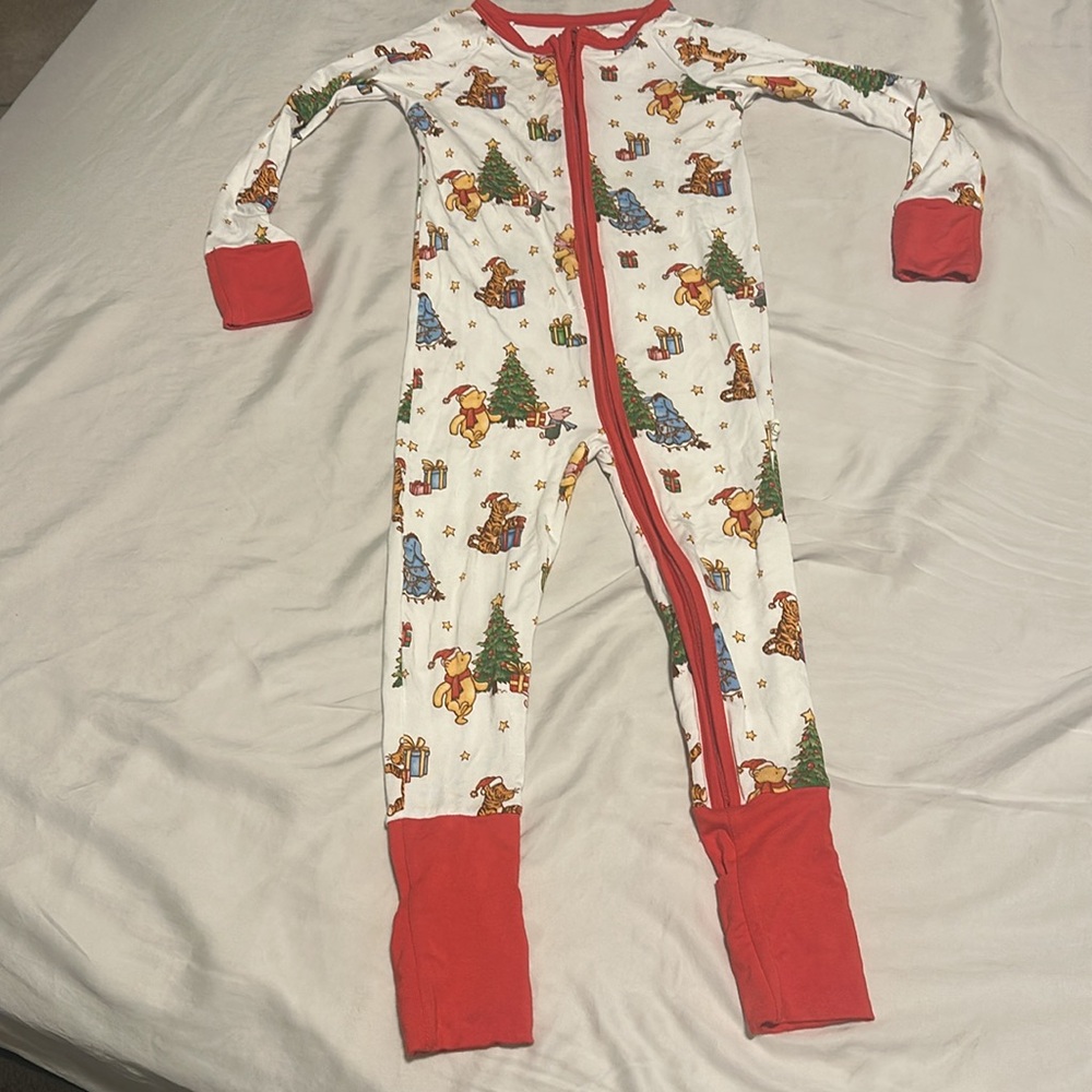 Dreamy‎ Bamboo Brand Pooh Bear Convertible Bamboo Sleeper *BROKEN ZIPPER* 18-24